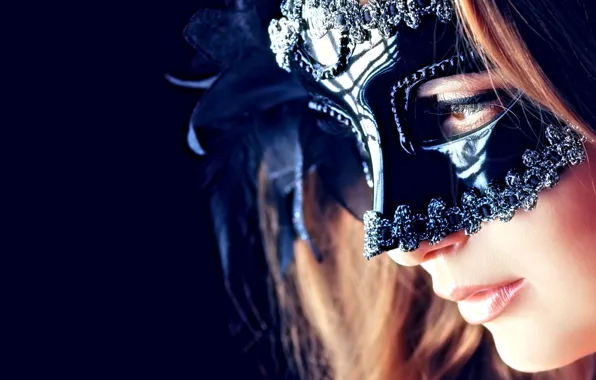 Girl, Face, Mask