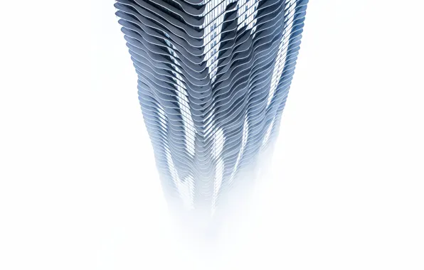 Туман, Башня, Город, Чикаго, Здание, City, Sky, Иллинойс