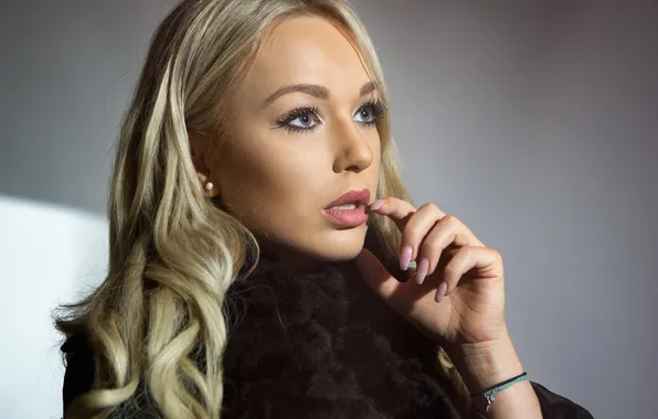 Взгляд, девушка, лицо, фон, красотка