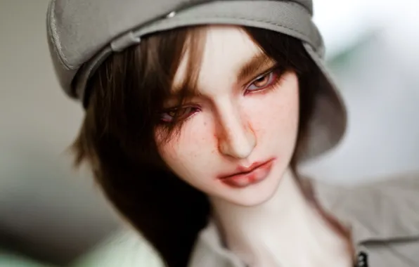 Кукла, кепка, парень, doll, BJD