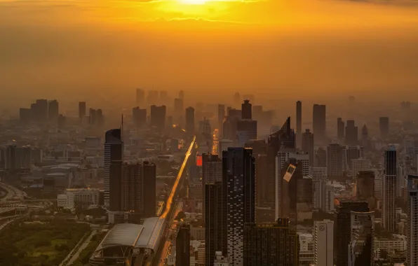 Город, утро, Bangkok