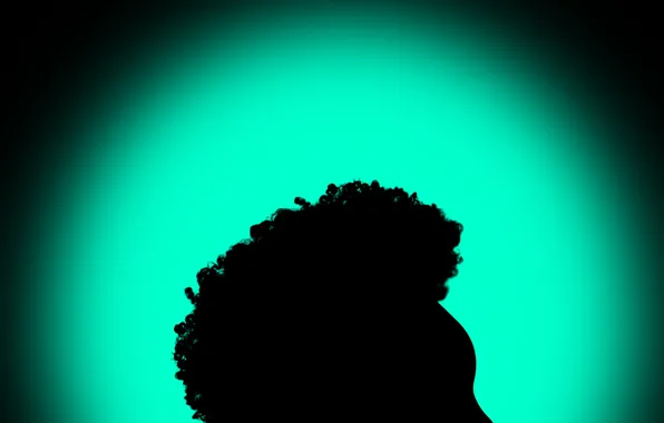 Girl, woman, colour, darkness, silhouette