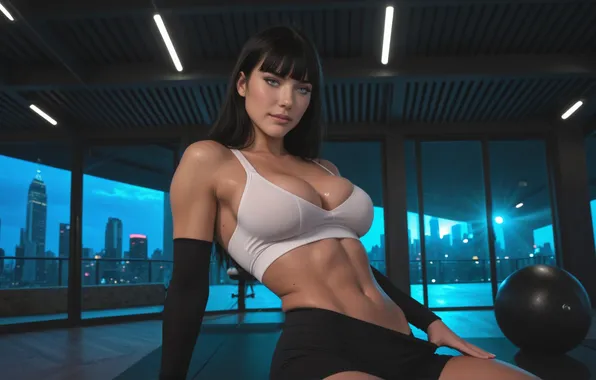 Картинка abs, female, look