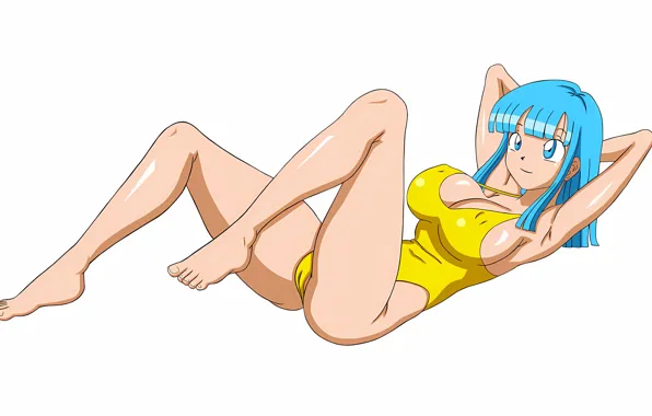 Girl, sexy, cleavage, erect nipples, long hair, legs, boobs, anime