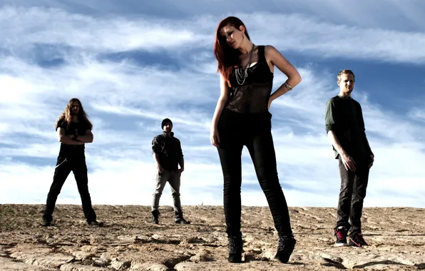 Группа, пески, рыженькая, Delain, Шарлотта Весселс