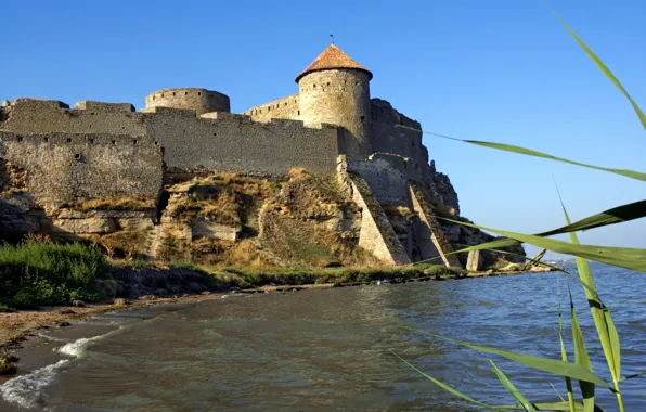 Море, скалы, берег, крепость, Украина, Аккерманская крепость, Белгород-Днестровский, Akkerman fortress