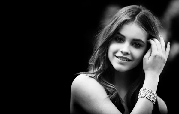 Модель, model, black and white, Barbara Palvin, Барбара Палвин