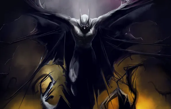 Картинка batman, Бэтмен, темный рыцарь