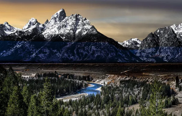 Пейзаж, природа, Grand Teton National Park