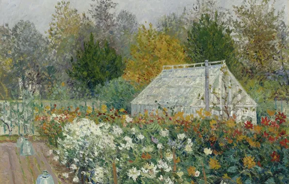 Пейзаж, картина, 1902, Maxime Maufra, Максим Мофра, Осенние Цветы