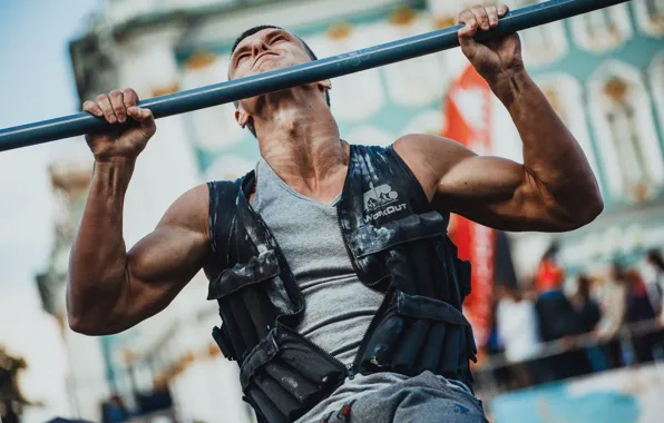 Улица, muscle, мышцы, тренировка, атлет, турник, воркаут, workout