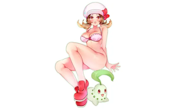 Girl, sexy, lingerie, bra, cleavage, boobs, anime, beautiful