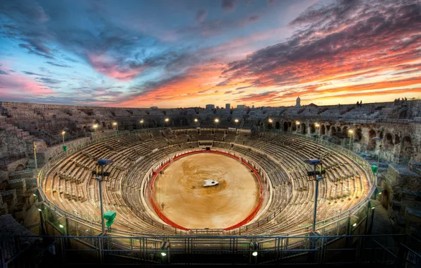 Италия, рим, Roman, Gladiator Arena at Sunset