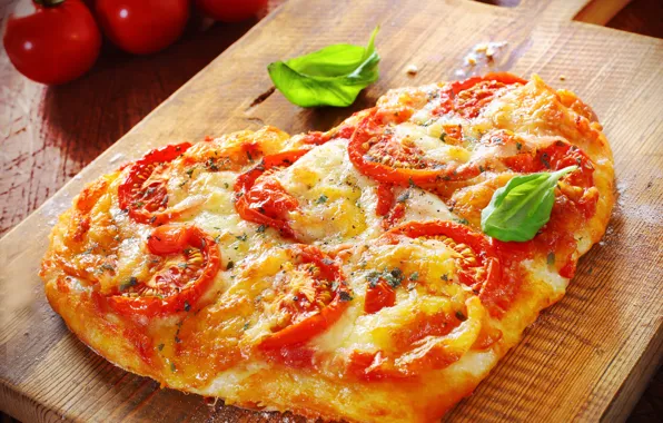 Картинка зелень, green, еда, food, начинка, stuffing, пицца-сердце, pizza-heart