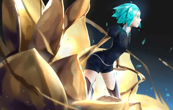 Девушка, фон, Houseki no Kuni, Страна Самоцветов
