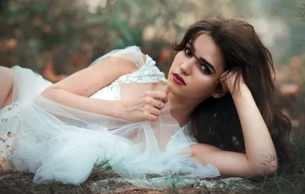 Девушка, портрет, Carmen E. Morales