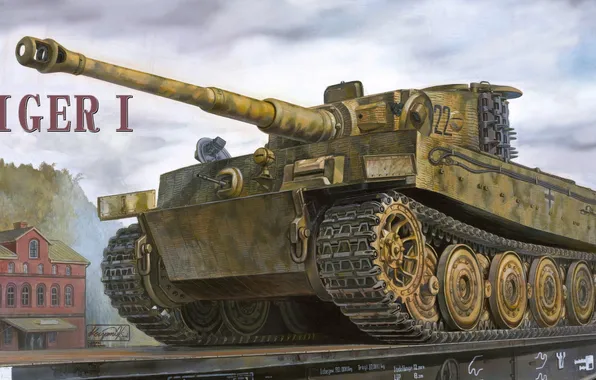 Картинка Тигр, танк, Tiger, тяжелый танк