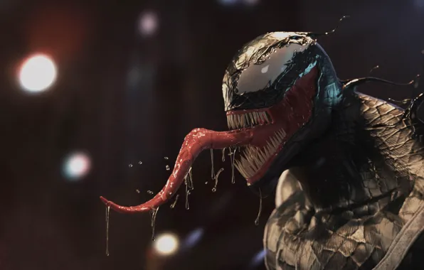 Язык, слюна, Веном, Venom, симбиот