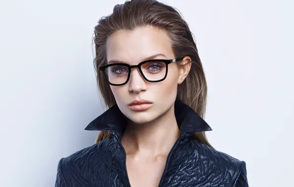Картинка взгляд, поза, модель, макияж, очки, model, hair, look