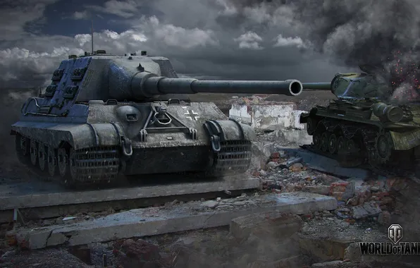 Картинка танк, танки, WoT, Мир танков, tank, World of Tanks, Jagdtiger, tanks