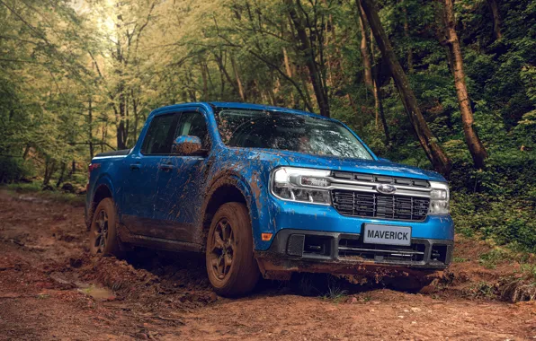 Ford, Blue, 4x4, Pickup, Offroad, Maverick, 2021, FX4