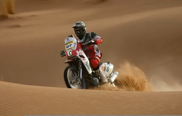 Картинка песок, спорт, мотоцикл, гонки
