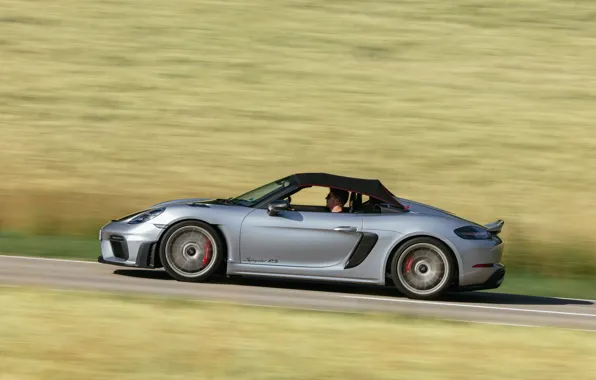 Картинка Porsche, speed, side view, 718, Porsche 718 Spyder RS