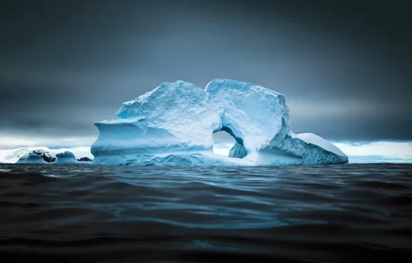 Океан, айсберг, Антарктика, Cierva Cove