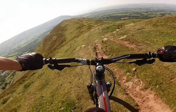 Горы, Англия, руки, спортсмен, велосипедист, MTB, Dublin, Cycling