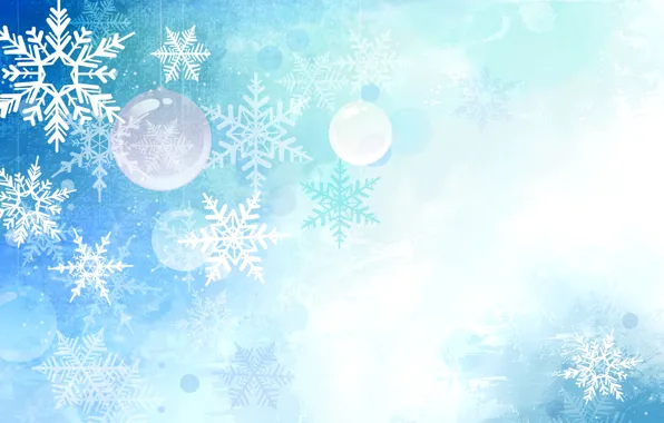 Зима, праздник, игрушка, вектор, текстура, шарик, снежинка