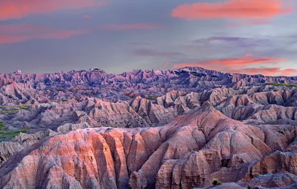 Горы, США, Badlands National Park, Южная Дакота, Бэдлендс