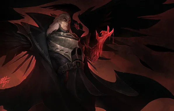 Art, League of Legends, Riot Games, moba, Swain, the Master Tactician