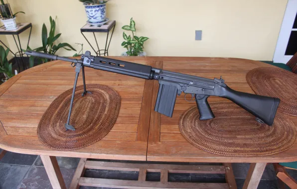 Картинка стол, винтовка, автоматическая, FN FAL, Steyr Stg.58