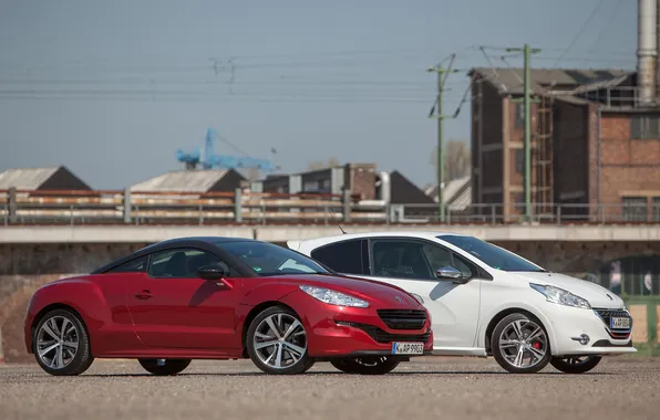 Peugeot, RCZ, cars, and, mixed, 208 GTI