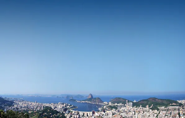 Небо, город, Рио, Rio De Janeiro