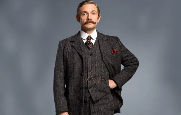 Усы, Мартин Фриман, Sherlock, Sherlock BBC, Джон Ватсон, Безобразная невеста, Sherlock (сериал)