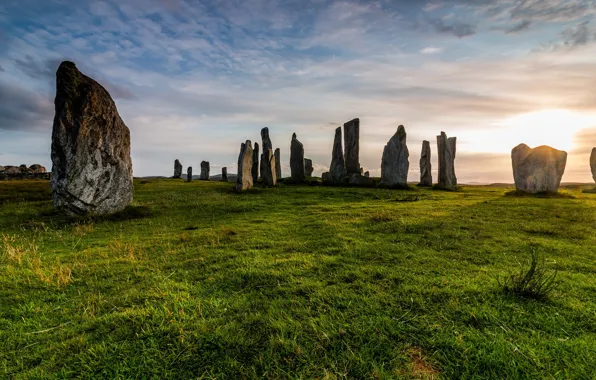 Картинка Шотландия, Scotland, Callanish standing stones