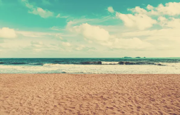 Картинка песок, море, волны, пляж, лето, summer, beach, sea