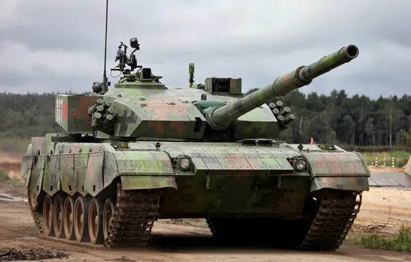 Картинка танк, основной, Китайский, Танковый биатлон
