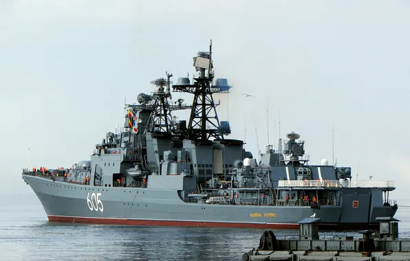 Причал, противолодочный корабль, проект 1155, адмирал левченко