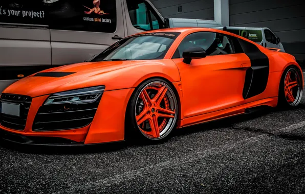 Картинка audi, Orange, Performance.de, r8