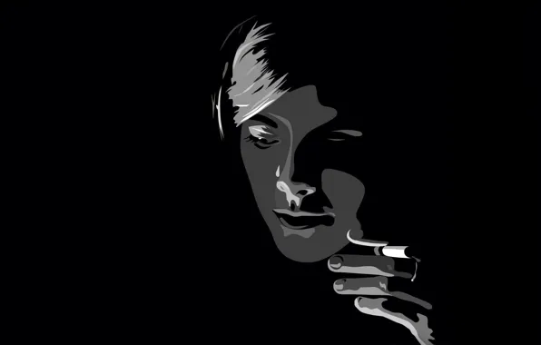 Girl, smoky, black.smoke