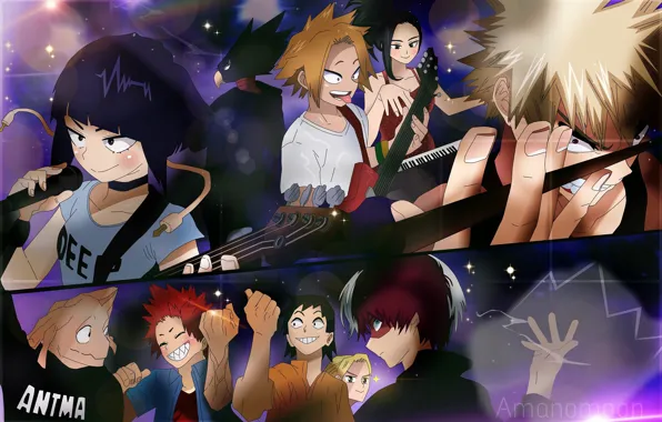 Коллаж, My Hero Academia, Boku No Hero Academia, Моя Геройская Академия