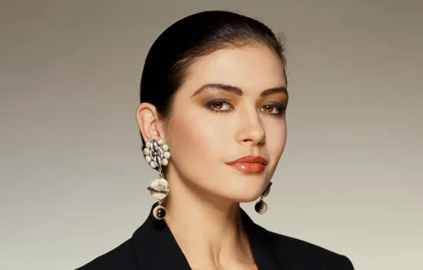 Взгляд, лицо, серьги, актриса, Кэтрин Зета-Джонс, Catherine Zeta-Jones