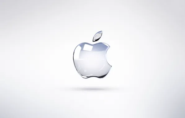 Картинка Apple, Glass, Bright Apple, Logo
