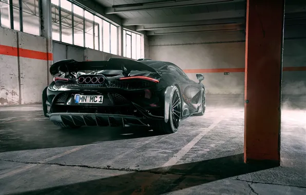 McLaren, Black, Rear, Novitec, 2021, 765LT, McLaren 765LT, Novitec McLaren 765LT