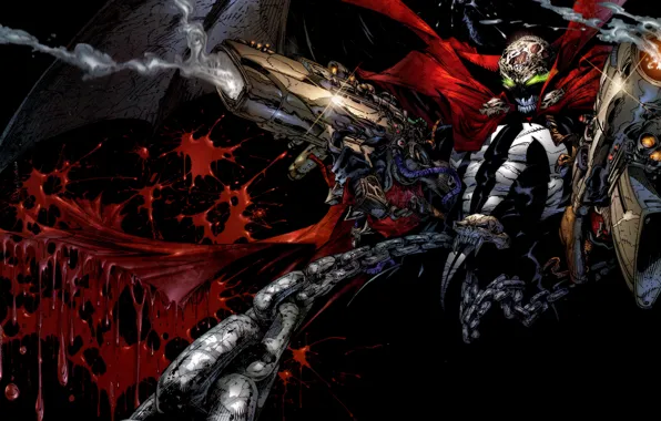 Обои Комикс, Hero, Comics, Hell, Spawn, Спаун, Выродок На Телефон.