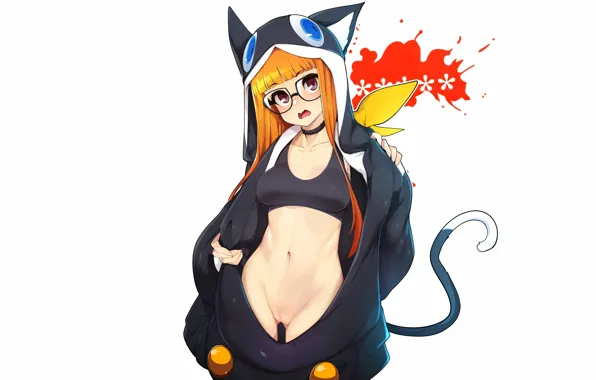 Girl, sexy, cleavage, long hair, pussy, boobs, anime, beautiful