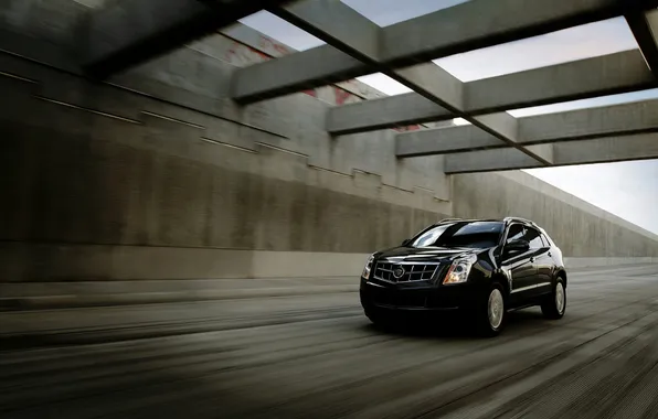 Картинка скорость, тачка, джип, внедорожник, Cadillac-SRX