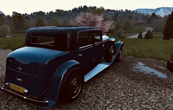 HDR, Bentley, Game, Mountains, Luxury, Trees, UHD, Xbox One X
